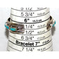 Zuni Sleeping Beauty Turquoise Cuff Bracelet Sterling Silver Stacker J Waseta