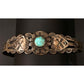 Fred Harvey Era Bracelet Navajo Sterling Turquoise Arrows