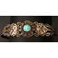 Fred Harvey Era Bracelet Navajo Sterling Turquoise Arrows