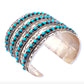 Huge Zuni Sleeping Beauty Mine Snake Eye Turquoise Cuff