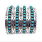 Huge Zuni Sleeping Beauty Mine Snake Eye Turquoise Cuff