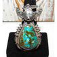 Large Navajo Kachina Ring Sz 8 Bennie Ration Bisbee