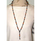 Long Navajo Pearls Necklace Sterling Silver Spiny Oyster