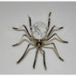 Massive Navajo 925 Sterling Silver Spider Brooch Pin Signed