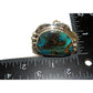 Massive Navajo Morenci Turquoise Ring Sz 9 Adjustable Adam