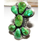 Massive Navajo Sonoran Gold Turquoise Cluster Ring Sz 8 