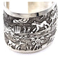 Massive Navajo Storyteller Cuff Bracelet E Becenti Horses