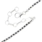 Close-up of Native American Navajo pearls necklace sterling silver chain with lobster clasp