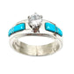 Native American Navajo Turquoise Engagement Ring Size 7
