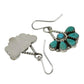 Native American Navajo turquoise squash blossom necklace pendant with silver and turquoise stones