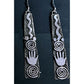 Navajo Alex Sanchez Petroglyph Dangle Earrings Sterling