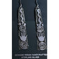 Navajo Alex Sanchez Petroglyph Dangle Earrings Sterling