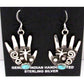 Navajo Alex Sanchez Petroglyph Dangle Healing Hands