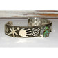 Navajo Alex Sanchez Petroglyphs Cuff Bracelet Number 8
