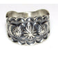 Navajo Band Ring Size 8 Sterling Silver Repousse Band Signed