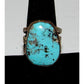 Navajo Blue Diamond Mine Turquoise Ring Sz 8 Sterling