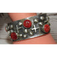 Huge Navajo Bracelet Tufa Cast Sterling Silver Red Spiny Oyster L James 85G Native American