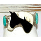 ONE OF A KIND NAVAJO CALVIN DESSON INLAY HORSE CUFF BRACELET