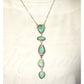 Navajo Carico Lake Turquoise Lariat Necklace Sterling