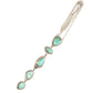 Navajo Carico Lake Turquoise Lariat Necklace Sterling