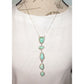 Navajo Carico Lake Turquoise Lariat Necklace Sterling Silver