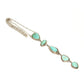 Navajo Carico Lake Turquoise Lariat Necklace Sterling