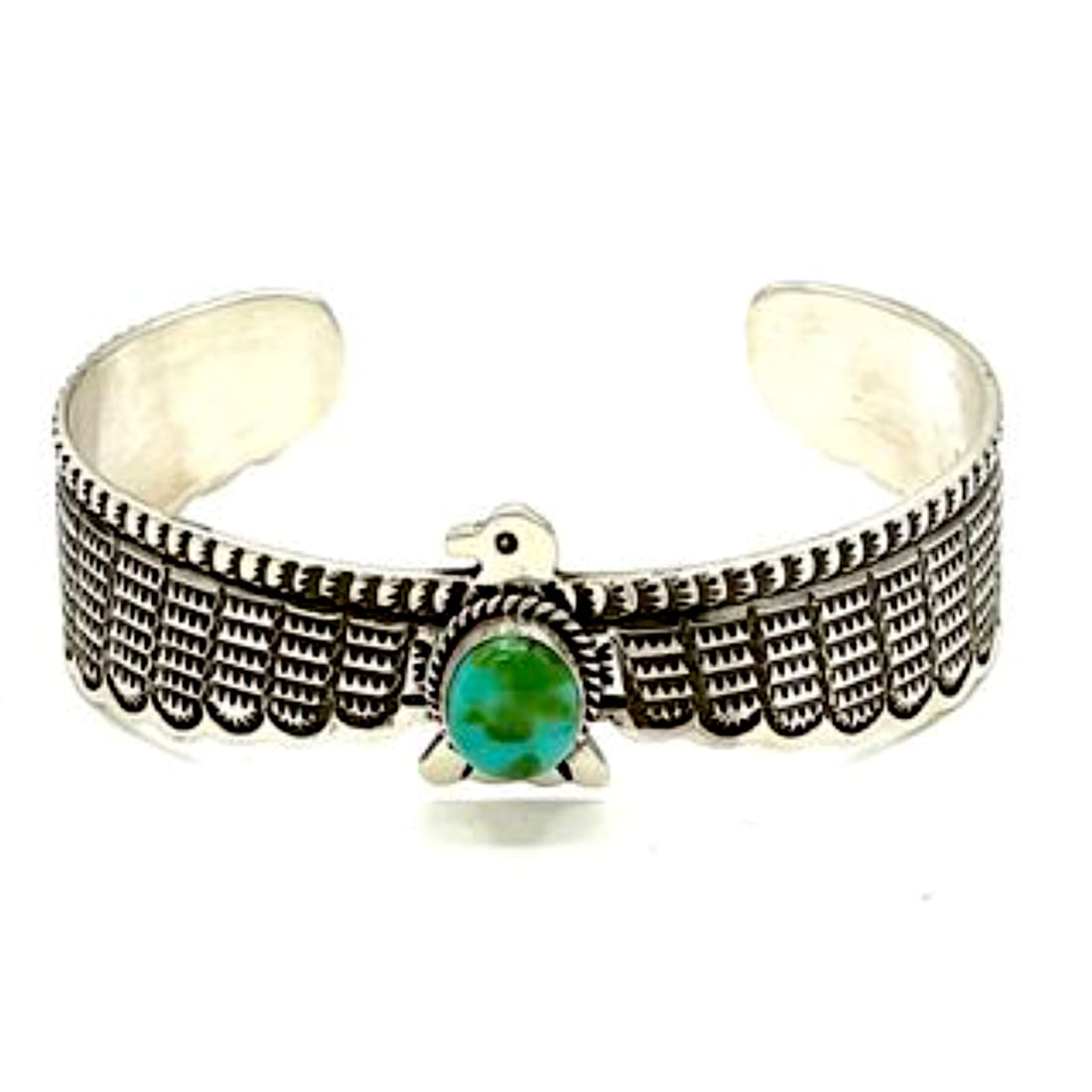 Navajo D Cadman Thunderbird Bracelet Royston Sterling