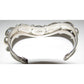 Navajo Davida Lister White Buffalo Cuff Bracelet 925