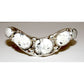 Navajo Davida Lister White Buffalo Cuff Bracelet 925