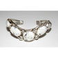 Navajo Davida Lister White Buffalo Cuff Bracelet 925