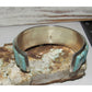 Navajo Dry Creek Turquoise Cuff Bracelet Cobble Stone Inlay
