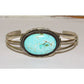 Navajo Dry Creek Turquoise Cuff Bracelet Sterling Silver E.
