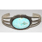 Navajo Dry Creek Turquoise Cuff Bracelet Sterling Silver E.