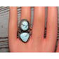 Navajo Dry Creek Turquoise Statement Ring Sz 7 Sterling