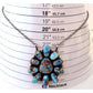 Navajo Golden Hills turquoise bar necklace with blue and brown turquoise stones on silver chain