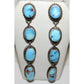 Navajo Golden Hills Turquoise Dangle Earrings Sterling