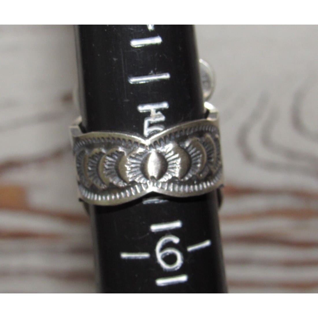 Navajo Golden Hills Turquoise Statement Ring Sz 5 Sterling