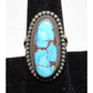 Navajo Golden Hills Turquoise Statement Ring Sz 6 Sterling
