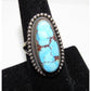 Navajo Golden Hills Turquoise Statement Ring Sz 6 Sterling
