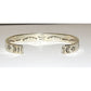 Navajo Hand Stamped Ingot Stacker Cuff Bracelet Signed