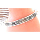 Navajo Hand Stamped Ingot Stacker Cuff Bracelet Signed