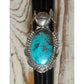 Navajo Kachina Ring Sz 6.5 Kingman Turquoise Sterling