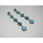 Navajo Kingman Turquoise Dangle Earrings Sterling Silver