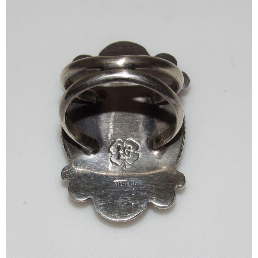 Navajo Kingman Turquoise Ring Size 8 by Lyanne Goodluck