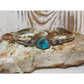 Navajo Kingman Turquoise Stacker Cuff Bracelet Sterling