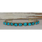 Navajo Kingman Turquoise Stacker Cuff Bracelet Sterling