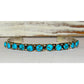 Navajo Kingman Turquoise Stacker Cuff Bracelet Sterling