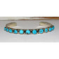 Navajo Kingman Turquoise Stacker Cuff Bracelet Sterling
