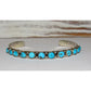 Navajo Kingman Turquoise Stacker Cuff Bracelet Sterling