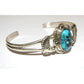 Navajo Kingman Turquoise Stacker Cuff Bracelet Sterling